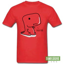 T-Shirt Couple Goal Dinosaure Rouge