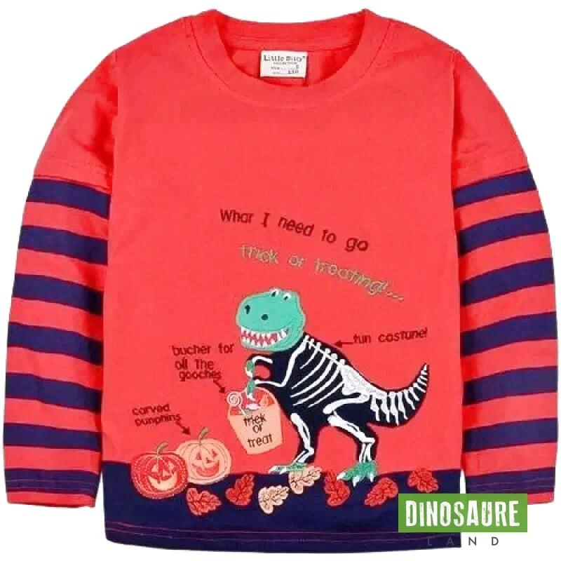 T-shirt Dinosaure T-Rex - Haute Qualité - Taille S à XXXL + Enfant - Noir/Gris/Blanc
