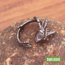 bague ajustable dinosaure mignon