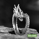 bague dinosaure carnivore ajustable