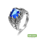 bague chevaliere dinosaure bleu