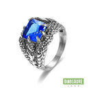 bague chevaliere dinosaure bleu