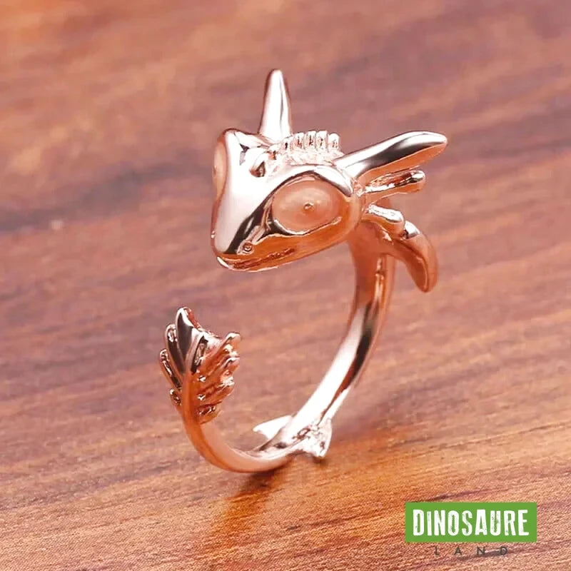 bague ajustable dinosaure mignon