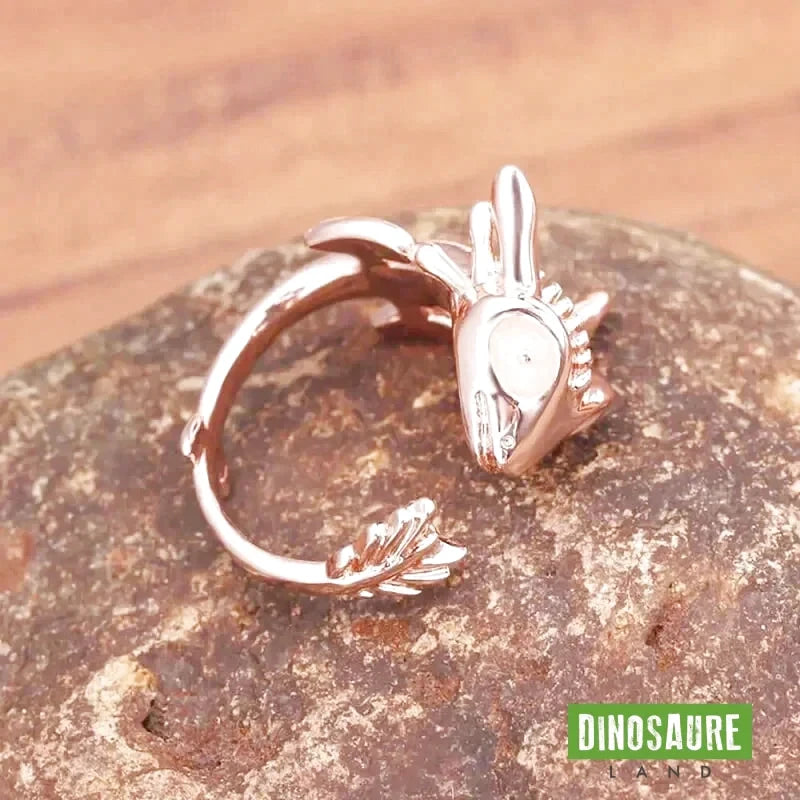 bague ajustable dinosaure mignon