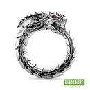 bague dinosaure qui se mord la queue