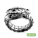bague dinosaure qui se mord la queue