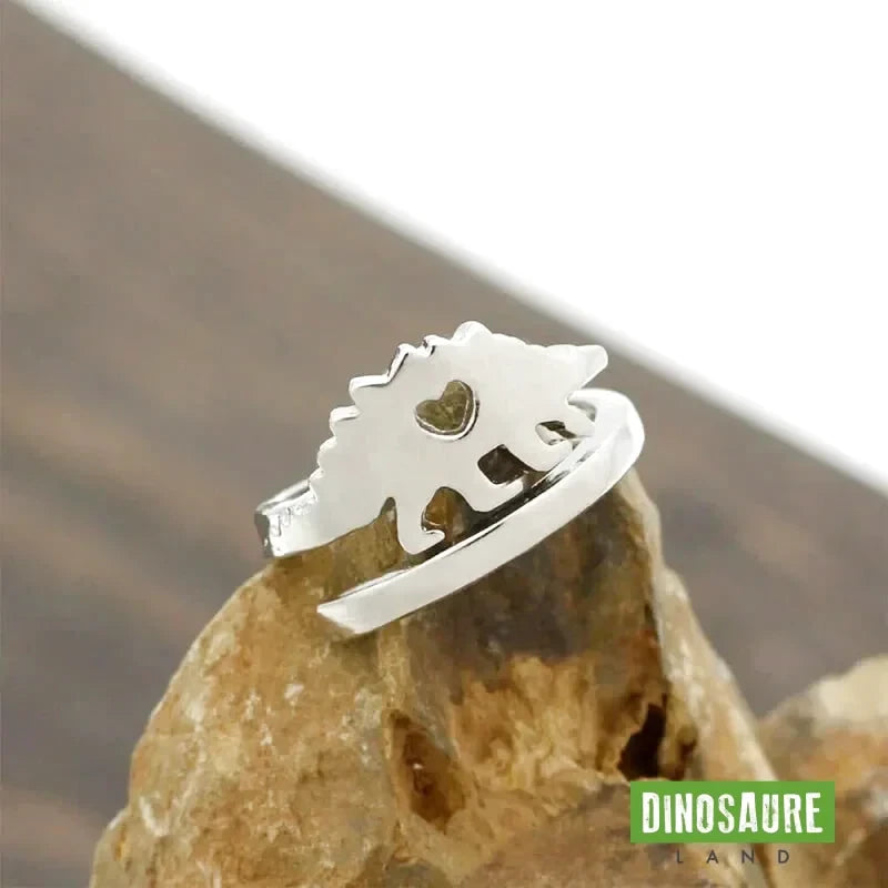 bague dinosaure stegosaure coeur