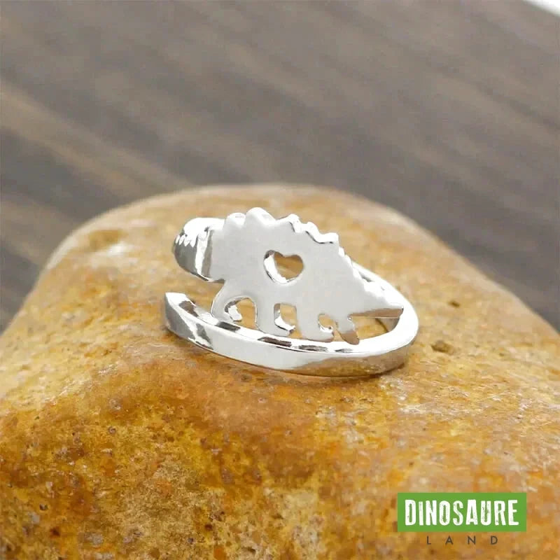 bague dinosaure stegosaure coeur