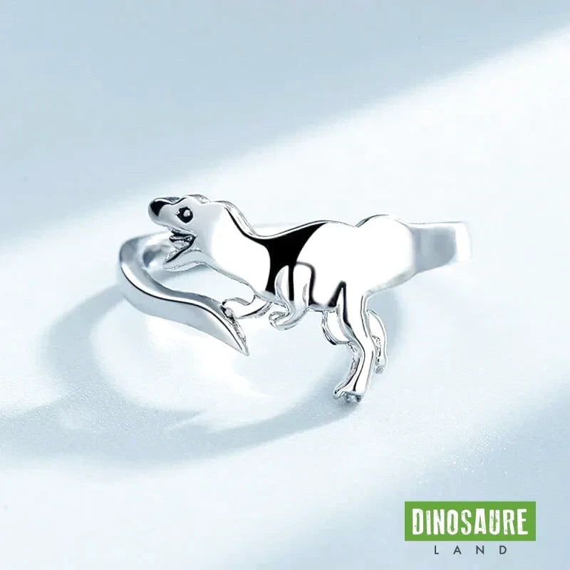 bague dinosaure tyrannosaure rex argent