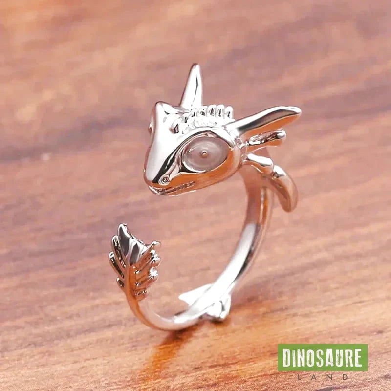 bague ajustable dinosaure mignon