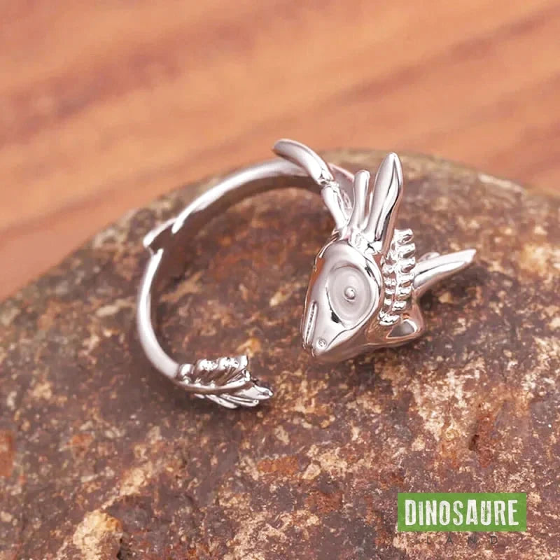 bague ajustable dinosaure mignon