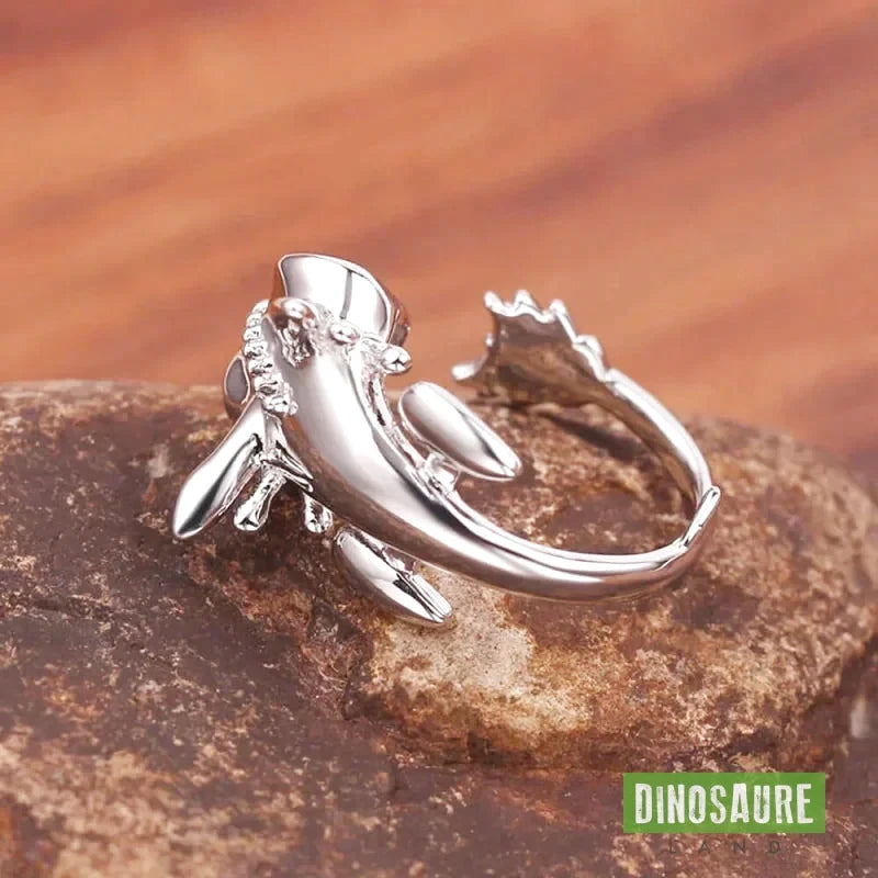 bague ajustable dinosaure mignon