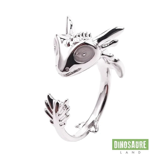 bague ajustable dinosaure mignon