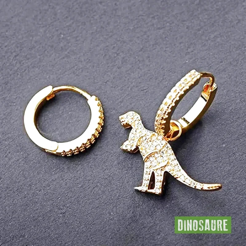 boucles d oreilles dinosaure t rex