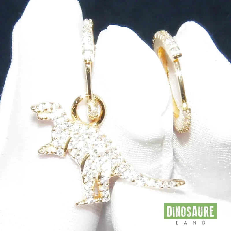 boucles d oreilles dinosaure t rex