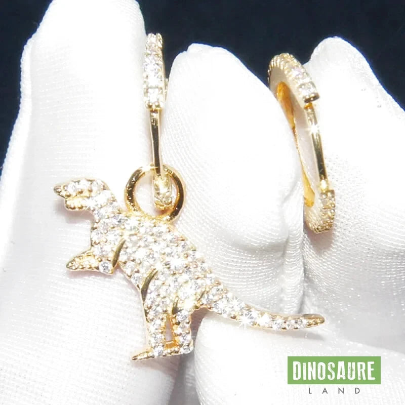 boucles d oreilles dinosaure t rex