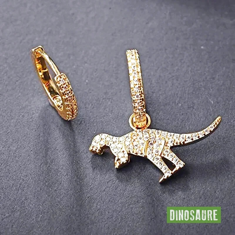 boucles d oreilles dinosaure t rex