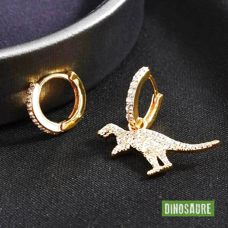 boucles d oreilles dinosaure t rex