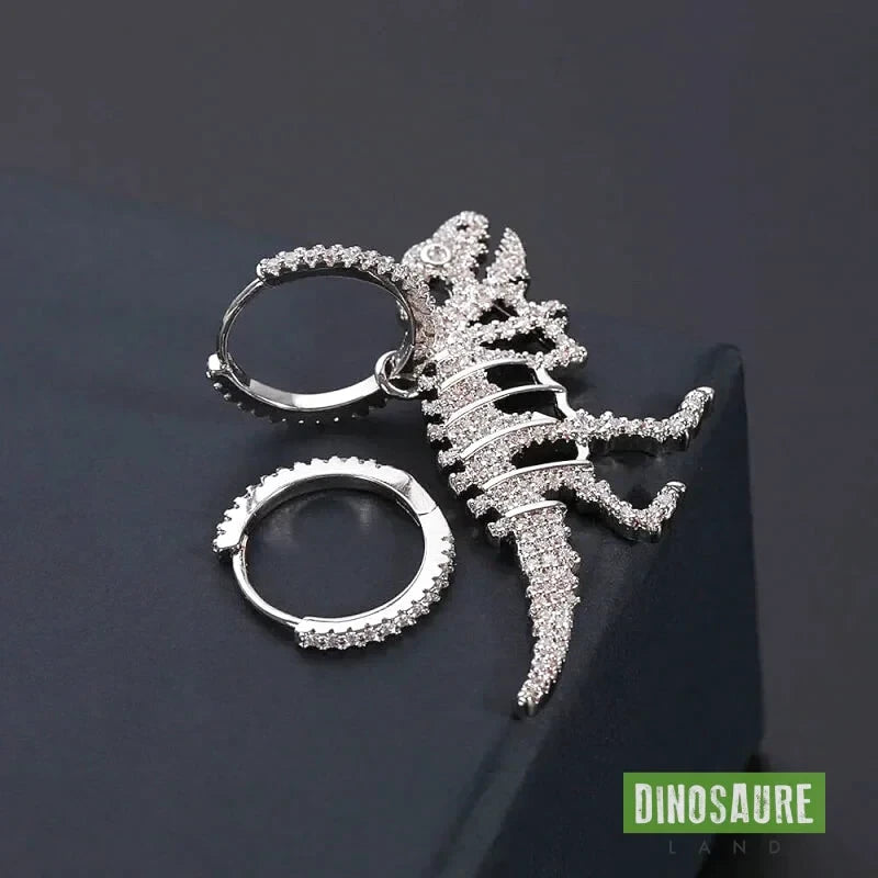 boucles d oreilles dinosaure mono pendentif