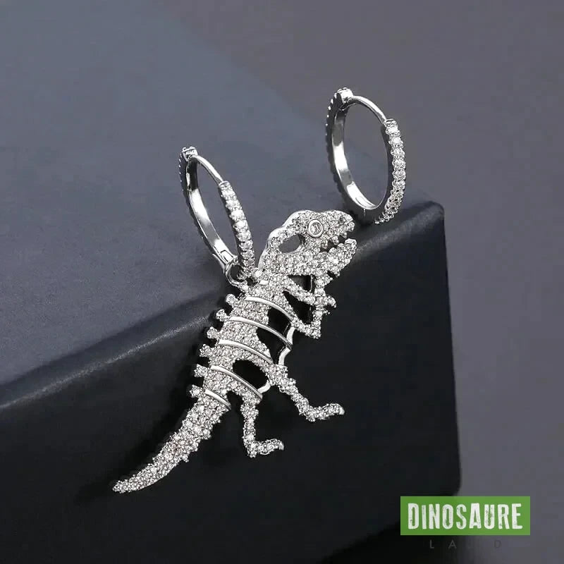 boucles d oreilles dinosaure mono pendentif