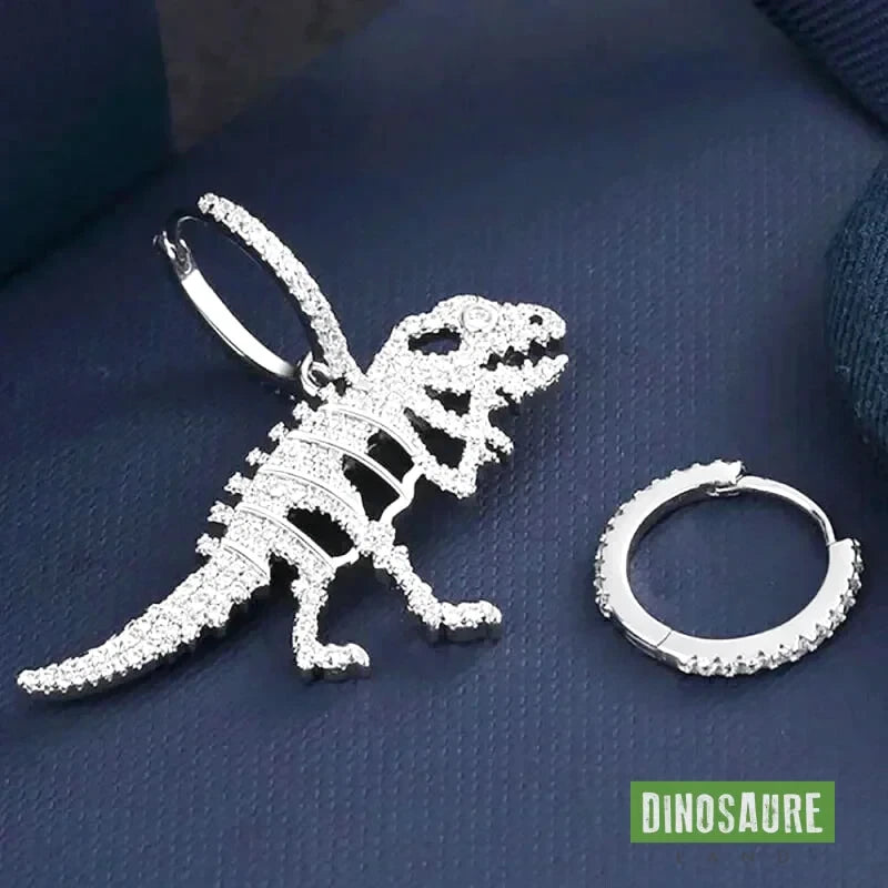 boucles d oreilles dinosaure mono pendentif