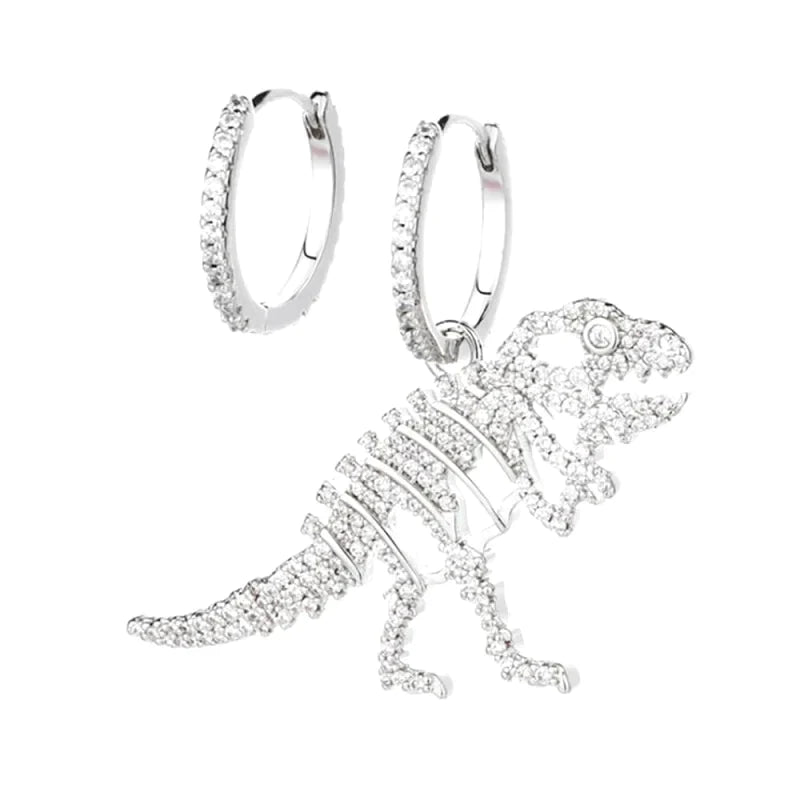 boucles d oreilles dinosaure mono pendentif