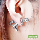 boucles d oreilles dinosaure t rex argent
