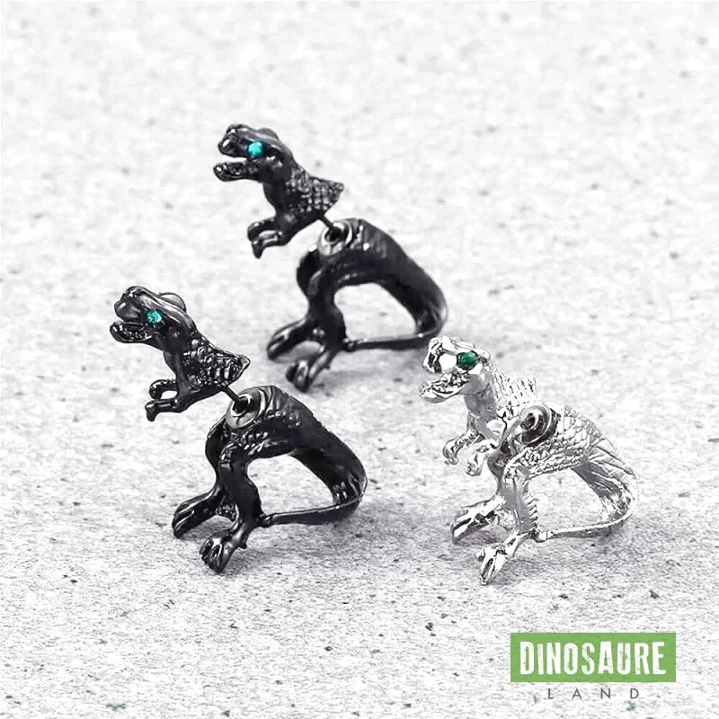 boucles d oreilles dinosaure t rex