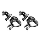 boucles d oreilles dinosaure t rex noir