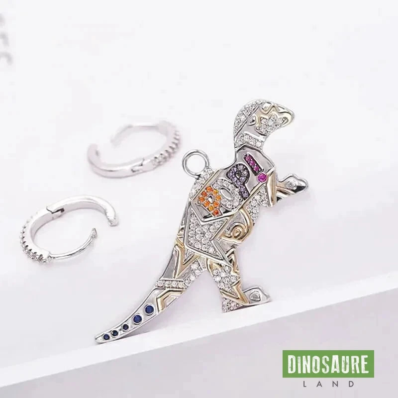 boucles d oreilles dinosaure t rex unilatéral