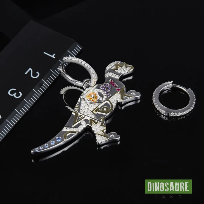 boucles d oreilles dinosaure t rex unilatéral