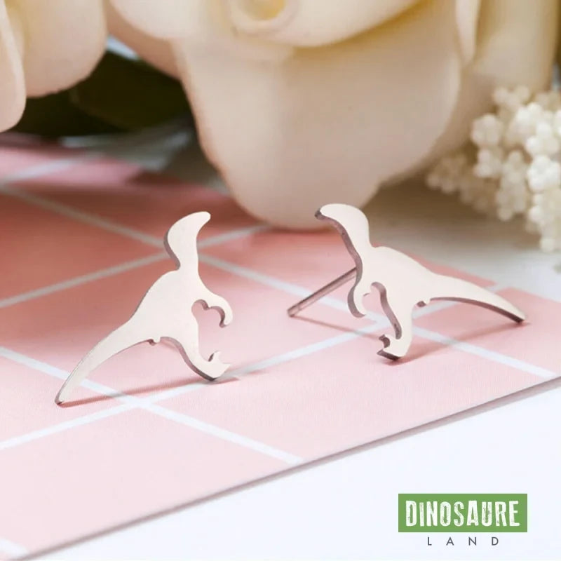 boucles d oreilles dinosaure velociraptor