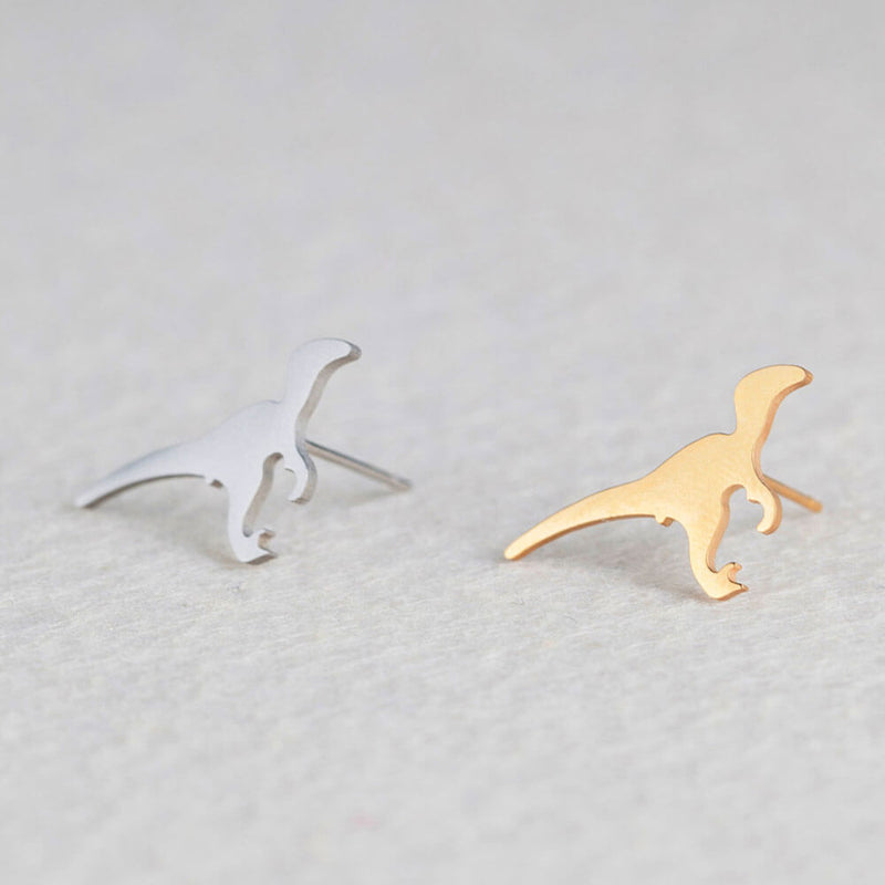 boucles d oreilles dinosaure velociraptor