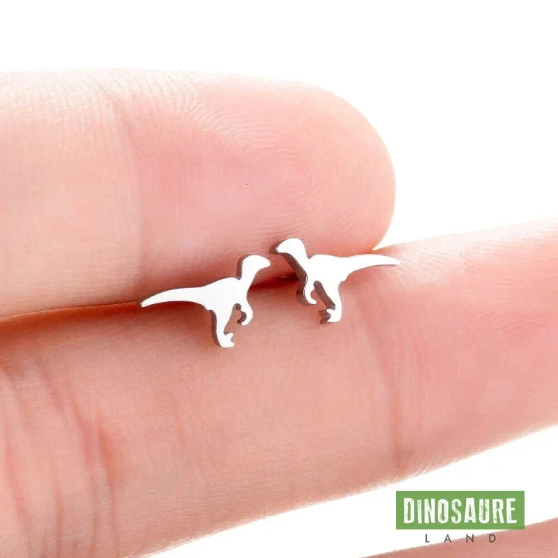 boucles d oreilles dinosaure velociraptor