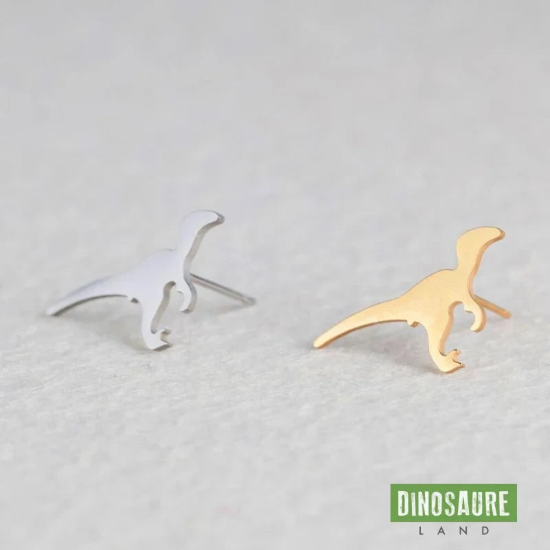 boucles d oreilles dinosaure velociraptor