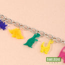 bracelet dinosaure argent
