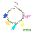 bracelet dinosaure argent