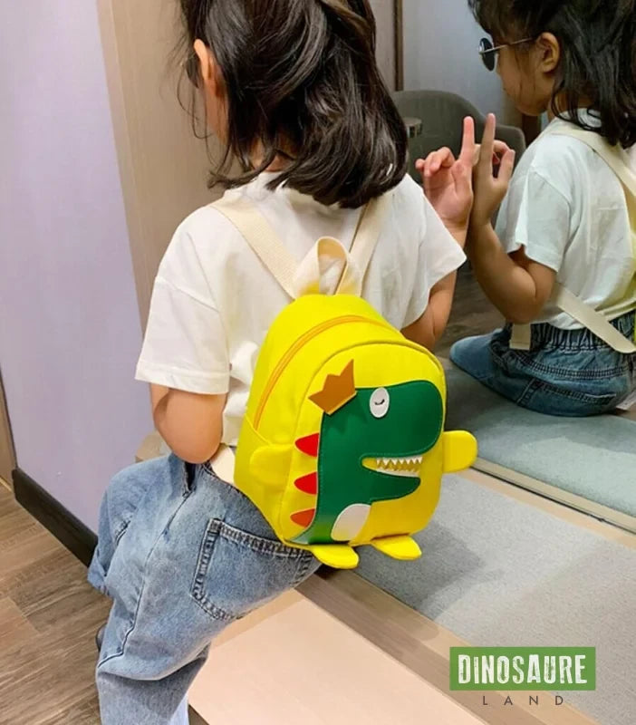 cartable dinosaure maternelle jaune