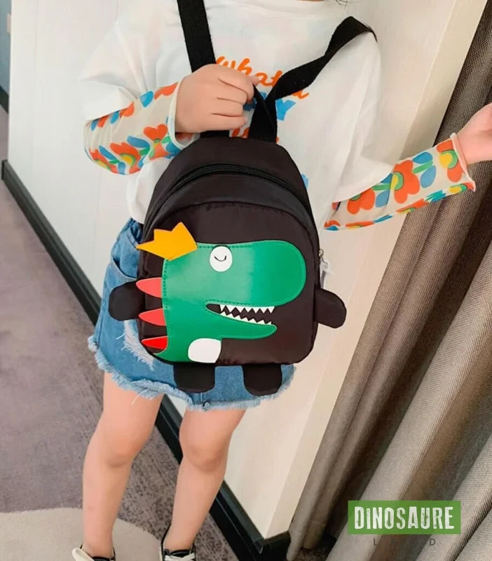 cartable dinosaure maternelle noir