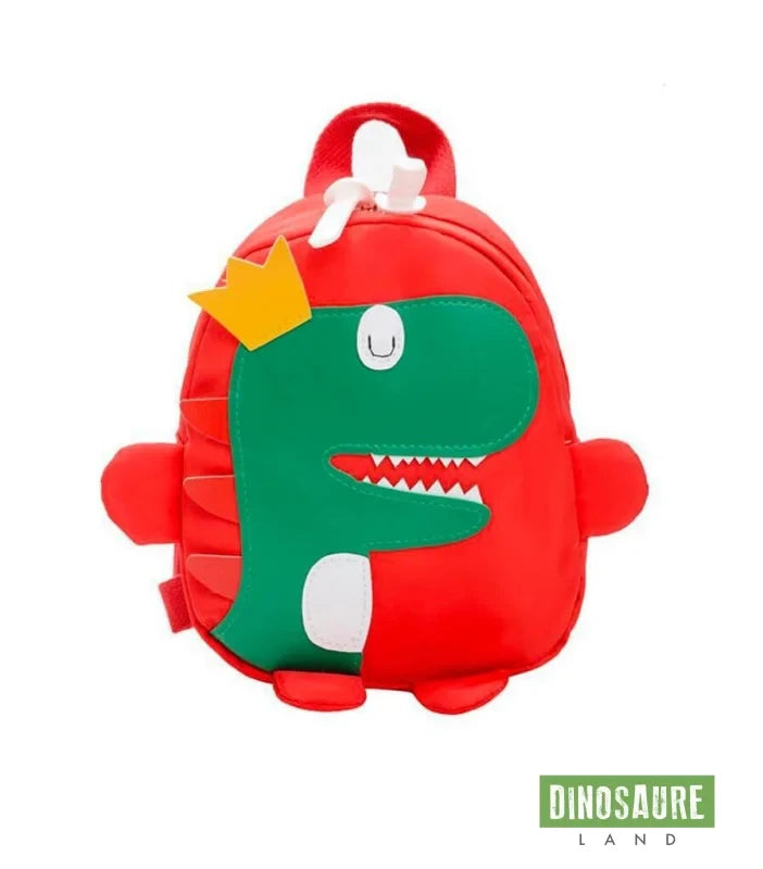 cartable dinosaure maternelle rouge