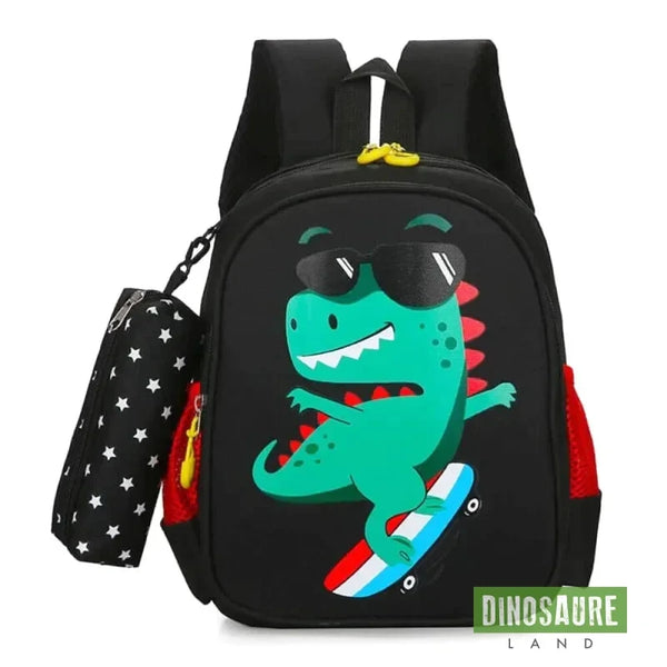 cartable dinosaure noir