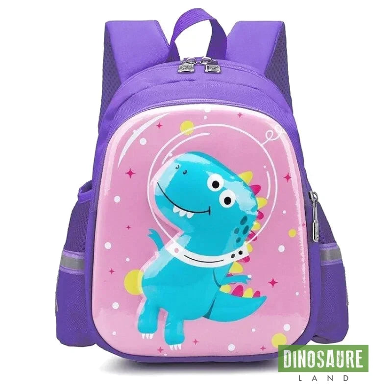 cartable maternelle sac a dos dinosaure rose violet