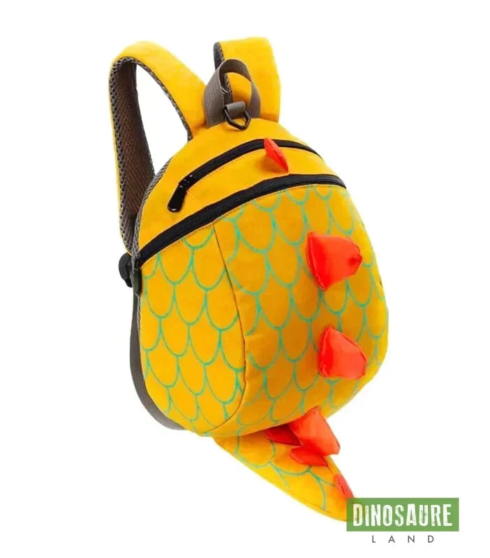 cartable dinosaure enfant maternelle jaune