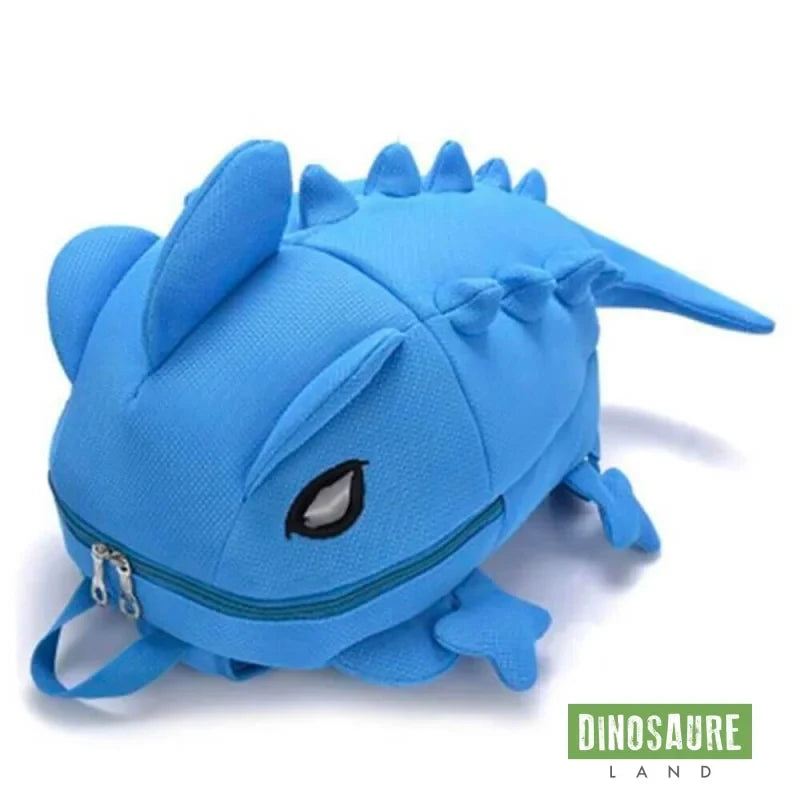 cartable sac a dos dinosaure bleu