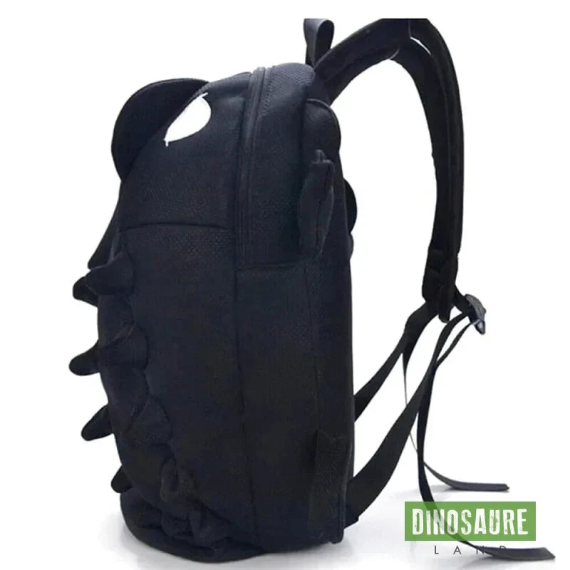 cartable sac a dos dinosaure noir