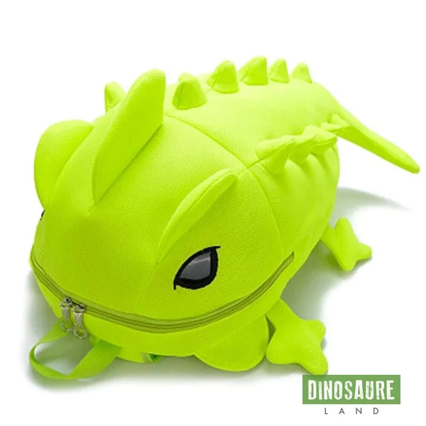 cartable sac a dos dinosaure vert