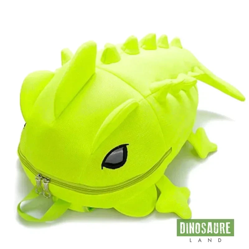 cartable sac a dos dinosaure vert