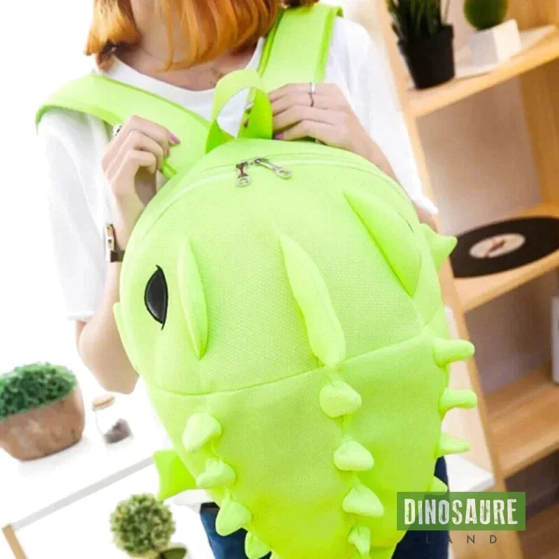 cartable sac a dos dinosaure vert