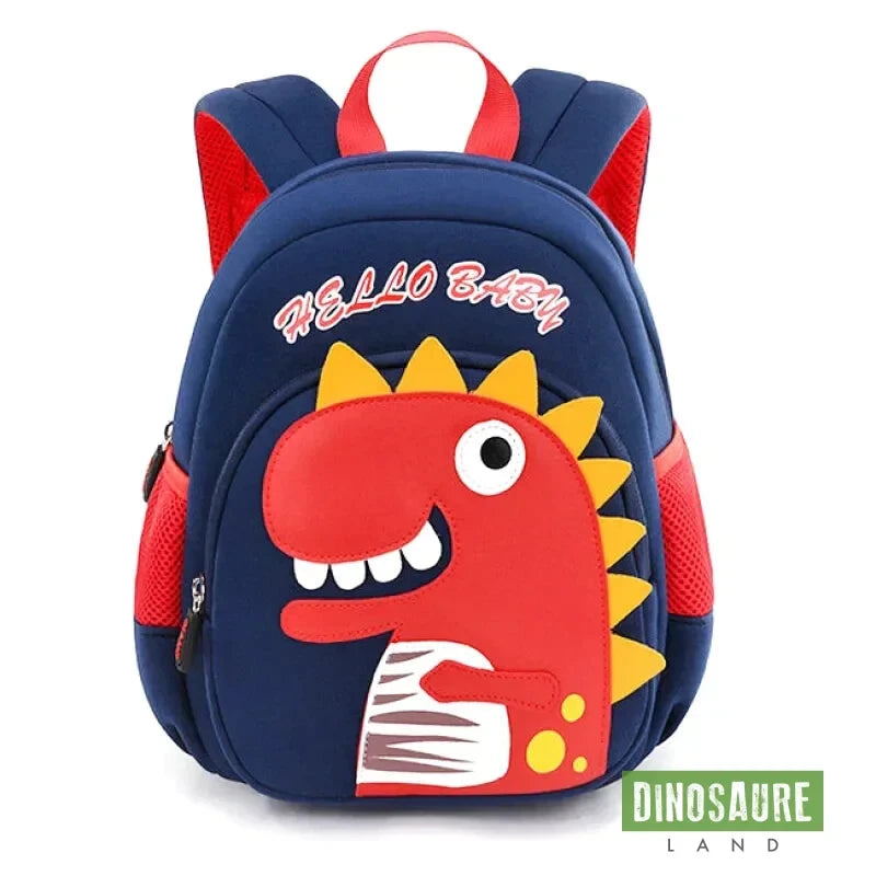 cartable dinosaure enfant bleu