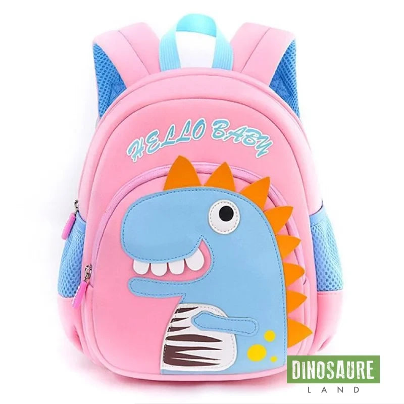 cartable dinosaure enfant rose